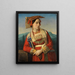 Retrato de una joven mujer romana - Georg Wilhelm Fasel — cuadro enmarcado en la pared