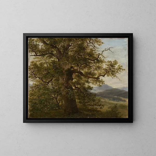 Eichbaum dans le paysage - Georg Wilhelm Issel — cuadro enmarcado en la pared