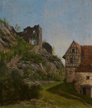 Georg Wilhelm Issel - Ruine mit Haus.webp