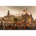 Reproduction of the painting George IV, King of England, entering Dublin by William Turner De Lond