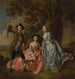 de George Rogers, su esposa Margaret y su hermana Margaret Rogers - Francis Hayman — vista de la obra