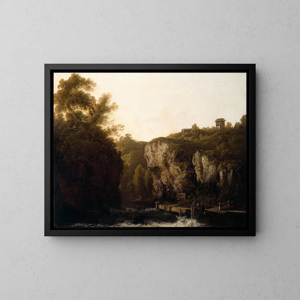Una vista cerca de Avoca - George Barret — cuadro enmarcado en la pared