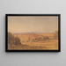 View of London from Highgate - George Barret the Younger — framed artwork on a wall
