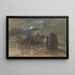 Campamento en Chobham 1853 con oficiales y centinela - George Bryant Campion — cuadro enmarcado en la pared