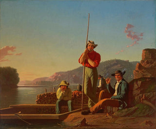 El barco de madera - George Caleb Bingham — vista de la obra
