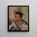 A-Nah-Kwet-To-Hau-Py-O A boy sitting in the clouds - George Catlin — framed artwork on a wall