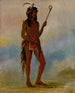 Ah-NJe-Nahge Aquel que se encuentra a ambos lados, un jugador de pelota distinguido - George Catlin — vista de la obra