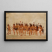 Danza de los mendigos en la desembocadura del río Teton - George Catlin — cuadro enmarcado en la pared