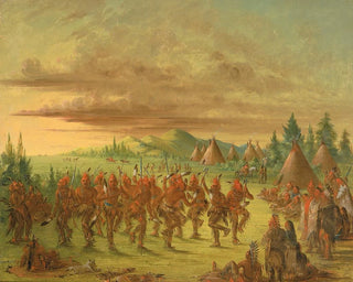 Danza del águila - George Catlin — vista de la obra