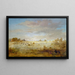 Elan grazing in an autumn meadow - George Catlin — framed artwork on a wall