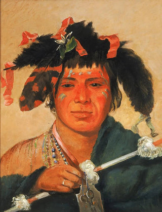 George Catlin - KoMnIKinOHaw Little Whale a Brave.webp