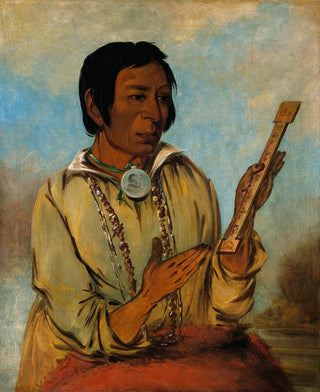 George Catlin - MaSheNa Elks Horns a Subchief.webp