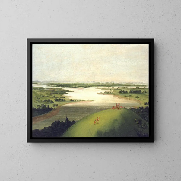 Boca del río Platte, a 900 millas sobre Saint-Louis - George Catlin — cuadro enmarcado en la pared