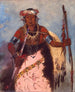 Reproducción del cuadro Notch-ee-nng-a No Heart Called White Cloud Chef de la tribu - George Catlin