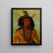 Say-Say-Gon Hail Storm Chef de guerre - George Catlin — cuadro enmarcado en la pared