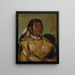 Shacpay, el sexto jefe de los Ojibwés de las Llanuras (Conflicto de casos) - George Catlin — cuadro enmarcado en la pared