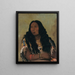 Tch-N-Su-Mns-Ka Sand Bar Wife of Merchant François Chardon - George Catlin — framed artwork on a wall