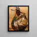 Th-Ke-Nh-Kee Black Coat un chef - George Catlin — framed artwork on a wall