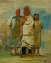 Three Indians Foxes - George Catlin — artwork view