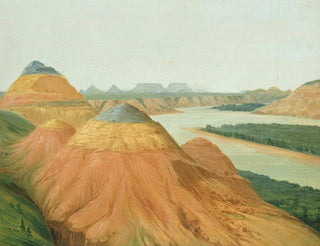 Vista en el gran codo del Alto Misisipi - George Catlin — vista de la obra