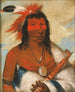 WNahDeTnkAh Gran Águila o Perro Negro Jefe del grupo OHahKasKaTohYAnTe - George Catlin — vista de la obra