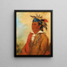 WahPnJeeA El Cisne un Guerrero - George Catlin — cuadro enmarcado en la pared