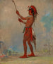 WeChshTaDoTa Red Man, un jugador de pelota distinguido - George Catlin — vista de la obra