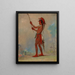 WeChshTaDoTa Red Man, un jugador de pelota distinguido - George Catlin — cuadro enmarcado en la pared