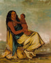 WhCheeTe, wife of the pastor and child - George Catlin — artwork view