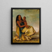 WhCheeTe, wife of the pastor and child - George Catlin — framed artwork on a wall
