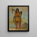 WhChees un Brave - George Catlin — cuadro enmarcado en la pared
