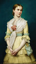 Retrato de una joven - George Chickering Munzig — vista de la obra