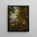 a landscape in Macau with a shepherd walking along a path - George Chinnery — framed artwork on a wall