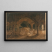 Un Tombeau Indien - George Chinnery — cuadro enmarcado en la pared