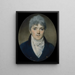 Unknown Man - George Chinnery — framed artwork on a wall