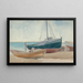 Botes en la playa - George Copeland Ault — cuadro enmarcado en la pared