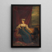 Retrato de la princesa Charlotte de Gales - George Dawe — cuadro enmarcado en la pared