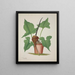 Mon Jardin à Ceylan Pl033 - George De Alwis — framed artwork on a wall