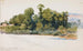 La Wye en el castillo de Wilton, Gales - George Elbert Burr — vista de la obra