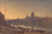 Saint Paul from Southwark at sunset - George Fennell Robson — artwork view