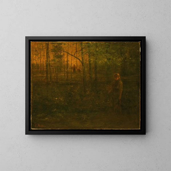 Crepúsculo - George Fuller — cuadro enmarcado en la pared