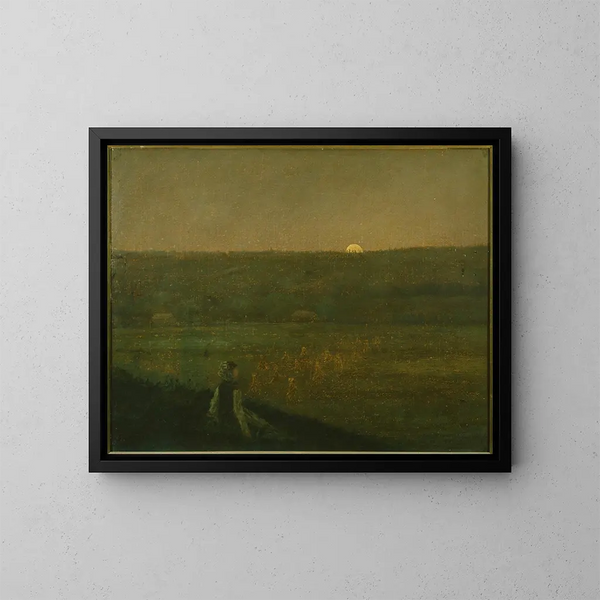 Lever de lune - George Fuller — cuadro enmarcado en la pared