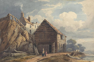 George Harley - Landscape with a Boatshed.webp