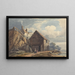 Landscape with a Boat Shed - George Harley — framed artwork on a wall