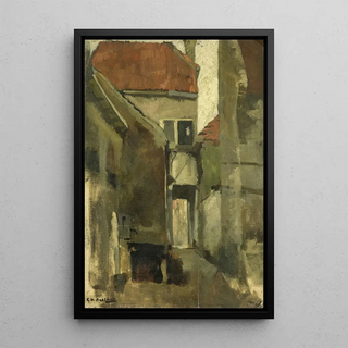 George Hendrik Breitner - Neighborhood Street in Rijswijk near The Hague.webp