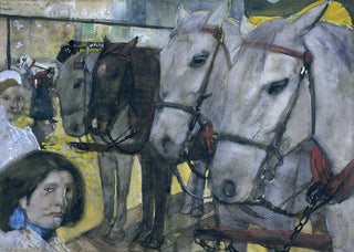 George Hendrik Breitner - Trampaarden op de Dam te Amsterdam.webp