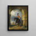 Retrato de un oficial de los Dragoon Guards - George Henry Laporte — cuadro enmarcado en la pared