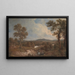 Paisaje con figuras en primer plano - George Howland Beaumont — cuadro enmarcado en la pared