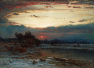 A winter sky - George Inness — artwork view