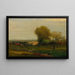 Near the old aqueduct, Campagna, Italy - George Inness — framed artwork on a wall